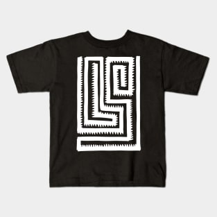 White Maze Kids T-Shirt